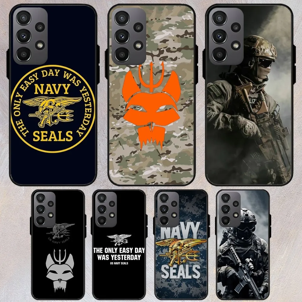 PRF Police S-SEAL Team Phone Case For Samsung Galaxy S22 S23 S24 S30 Note 20 10 Plus Lite FE ULTRA Shell