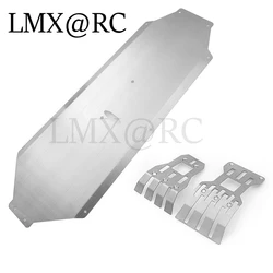 3Pcs Stainless Steel Front and Rear Chassis Armor Skid Plate Protector for Arrma 1/7 Mojave RC Truck Car Upgrade Parts