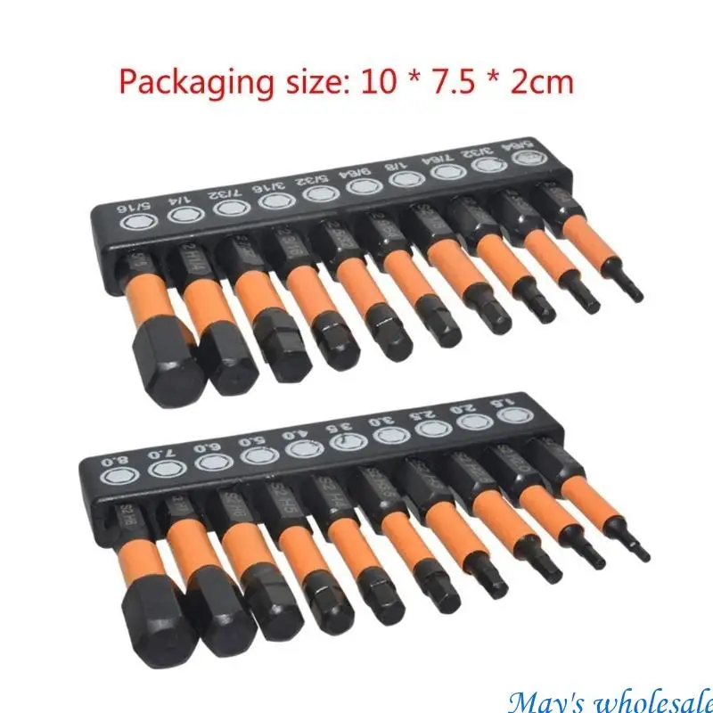 50 mm niezawodne sześciokątne śrubokręta Magnetyczna Bit 1/4-calowy sześciokąt 20pcs/pakiet 448a