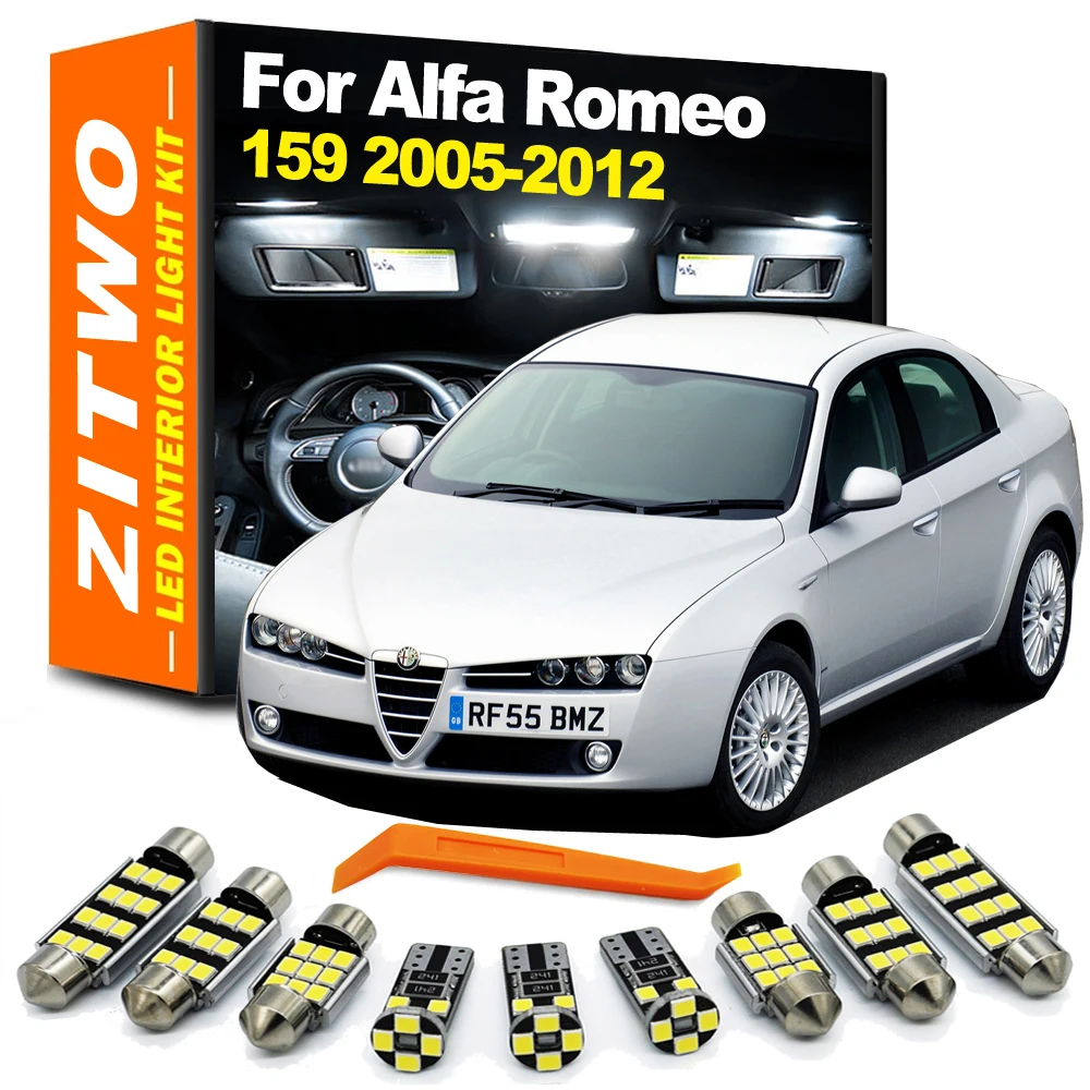 16Pcs LED Bulbs Interior Dome Map Reading Trunk Light Kit For Alfa Romeo 159 2005 2006 2007 2008 2009 2010 2011 2012 Accessories