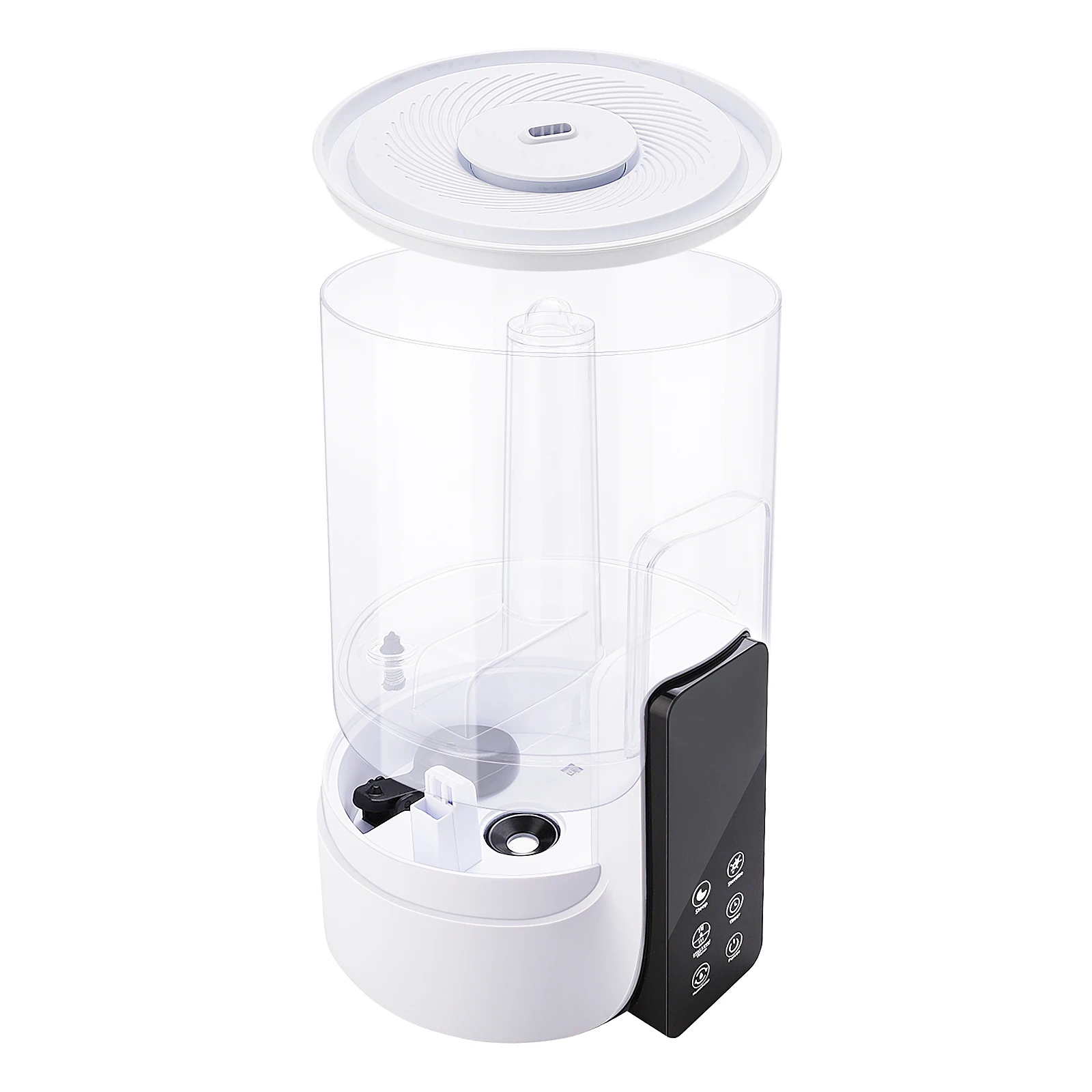 Warm Cool Mist Humidifier 6L Large Capacity Quiet Bedroom Air Humidifier for Home Room White Warm Cool Mist Humidifier
