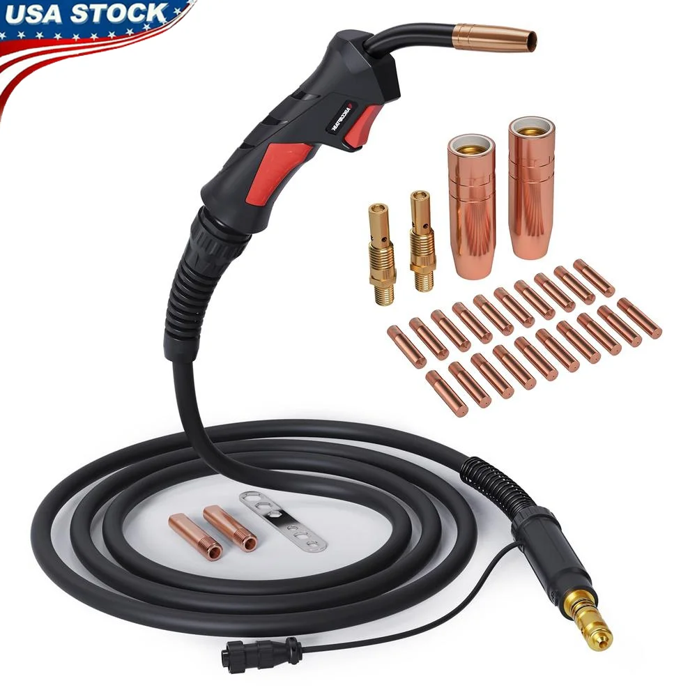 100Amp Lincoln Replacement MIG Welding Gun Torch Kit with 10ft Cable Lincoln Magnum 100L K530-6 & Welder Models Ergonomic Design