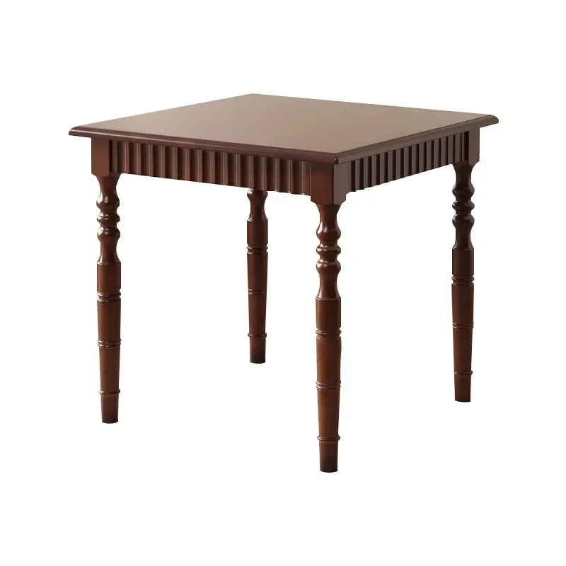

shop square square table retro style baking shop dining table chairs American solid wood dining