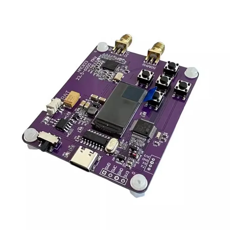 

N75R-HMC833 Генератор радиочастотных сигналов с oled-экраном Передатчик источника радиочастотных сигналов 6 ГГц