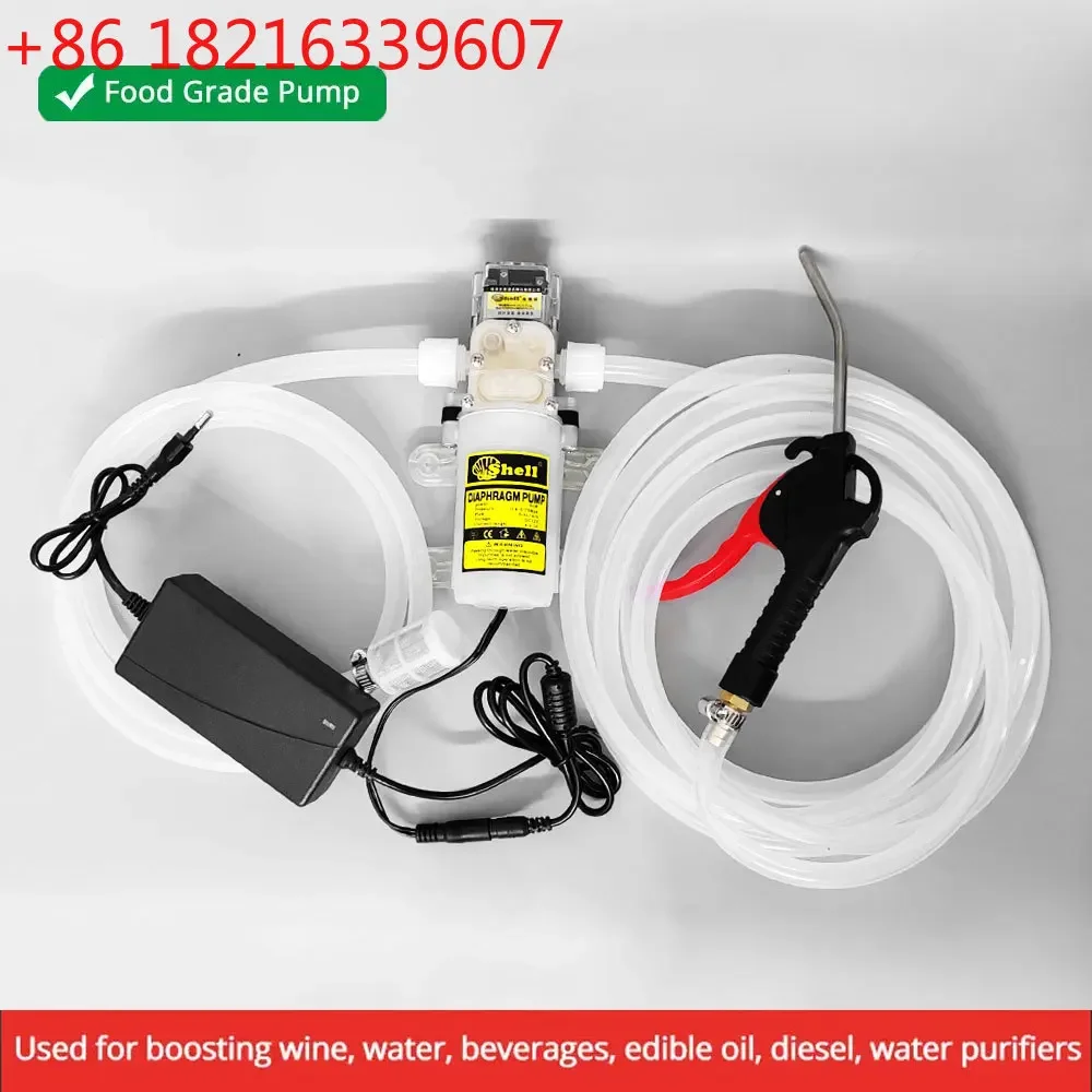 YAO 12V Electric Liquid Transfer Pump Set Brew Syphon Pump Intelligent Start-Stop for Wine Beverage Edible Oil Water Purifier Bo
