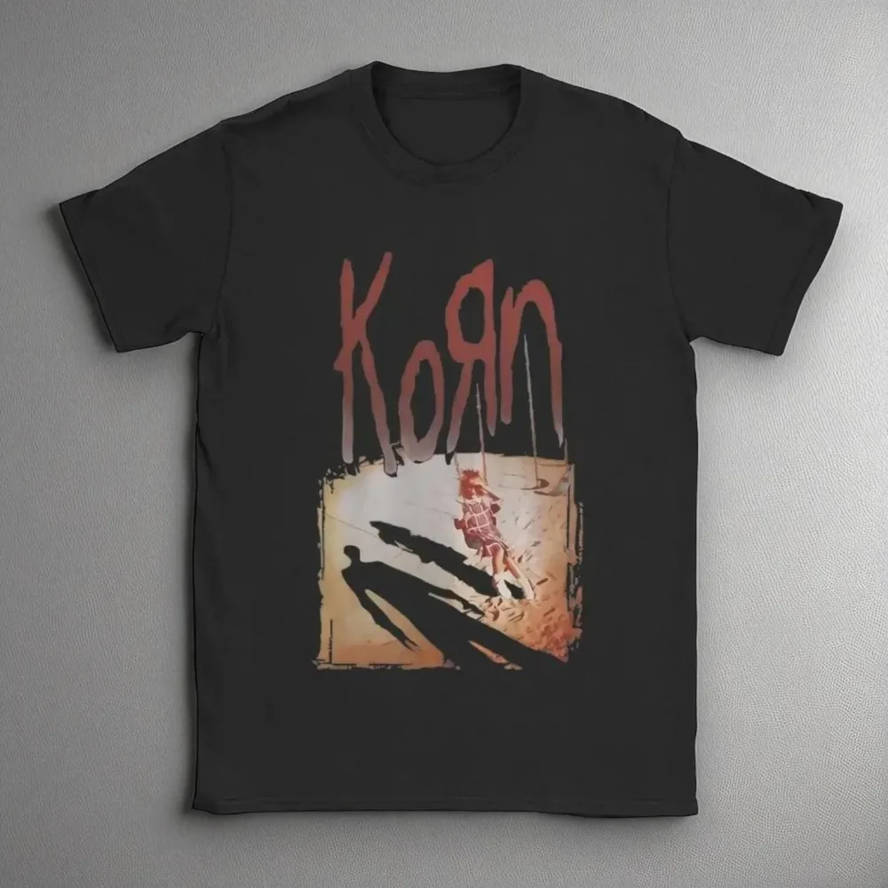 Korn Rock Band T-shirt Men's T-shirt Y2K Summer New Item Suitable for Both Men and Women Casual T-shirt