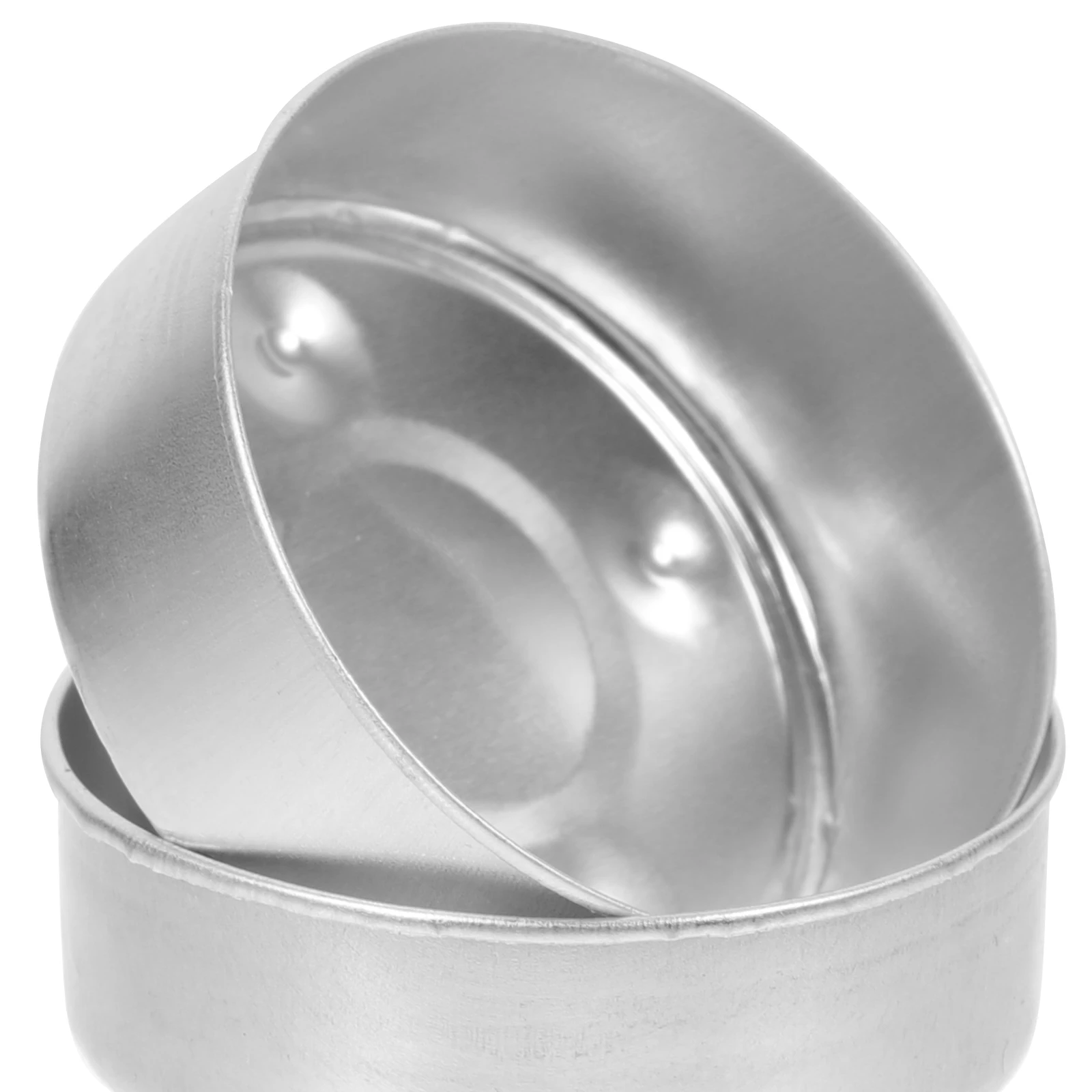 

100Pcs Aluminum Cups Reusable Round Tea Light Holders DIY Home Dining Table Tins Candlestick Holder Cups