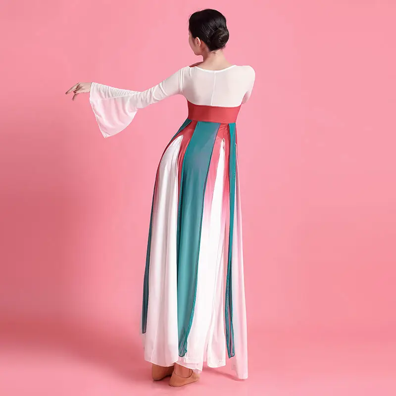 2023 desempenho de dança clássica vestido feminino estilo chinês estilo antigo adulto dança formação vestido moderno hanfu dança conjunto g769