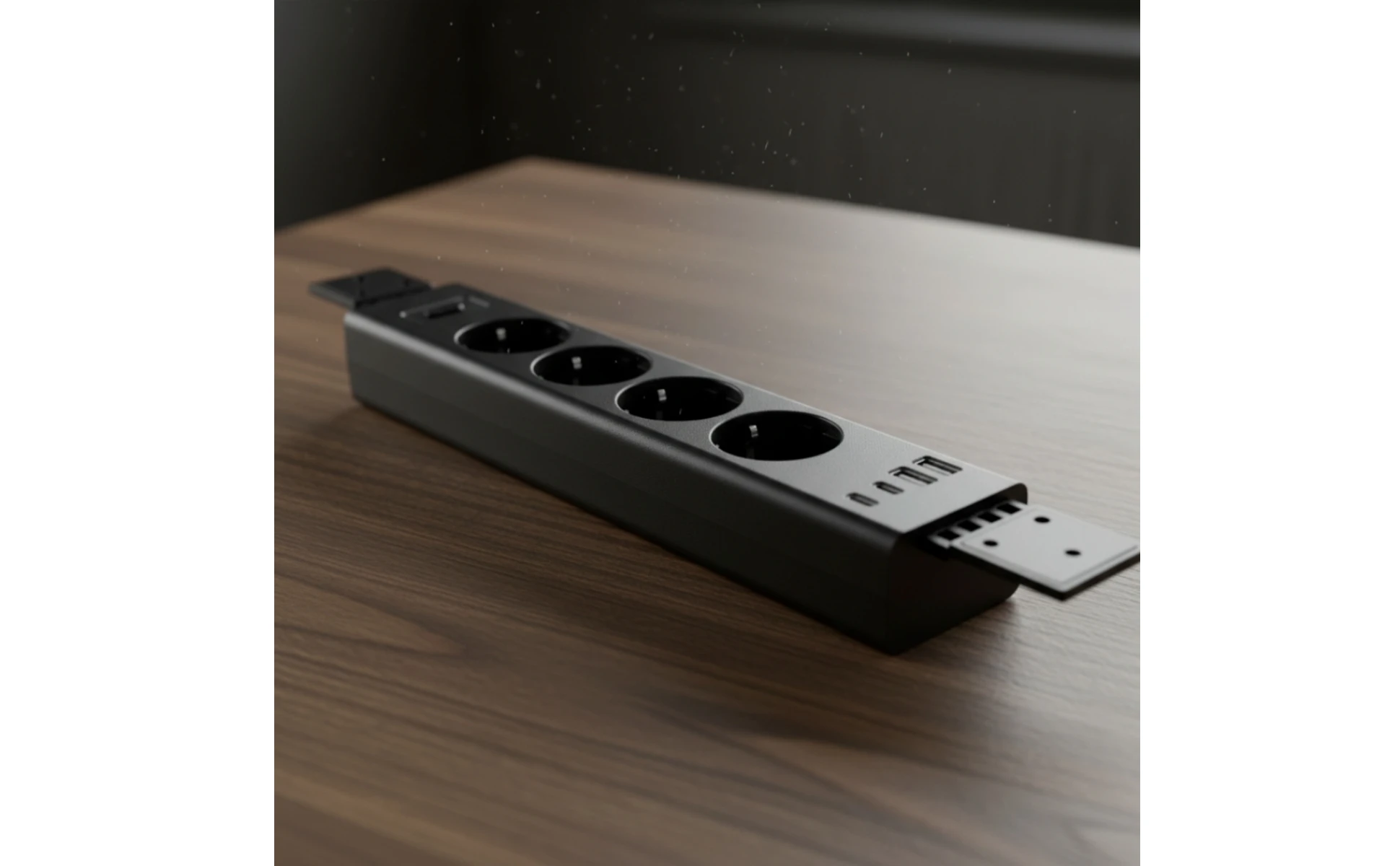 Under Desk Power Strip Space-Saving Power Strip with USB Ports Outlet Safe Ultra-Thin for Telecommuter Workers, Office Under Desk Power Strip Space-Saving Power Strip with USB Ports Outlet Safe Ultra-Thin for Telecommuter Workers, Office