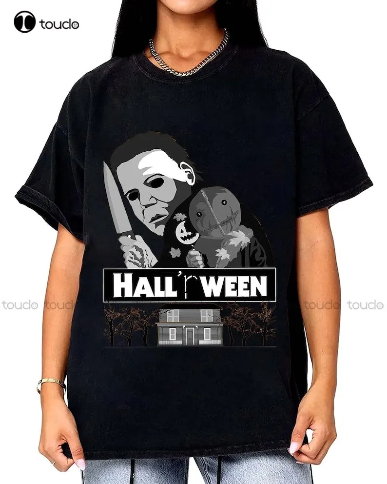 Hall'Rween Shirt, Halloween Shirt, Trick Or Treat Shirt, Michael Halloween Shirt, Sam Halloween Shirt, Horror Movie Shirt Xs-5Xl