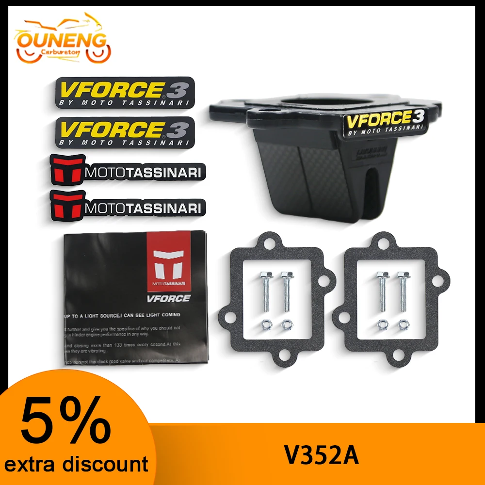 

Motorcycle Intake Carbon Fiber Reed Valve Vforce 3 A352 V352A For Yamaha Jog Aerox Ark50 49150cc CY Dragster Equalis 50 T-REX