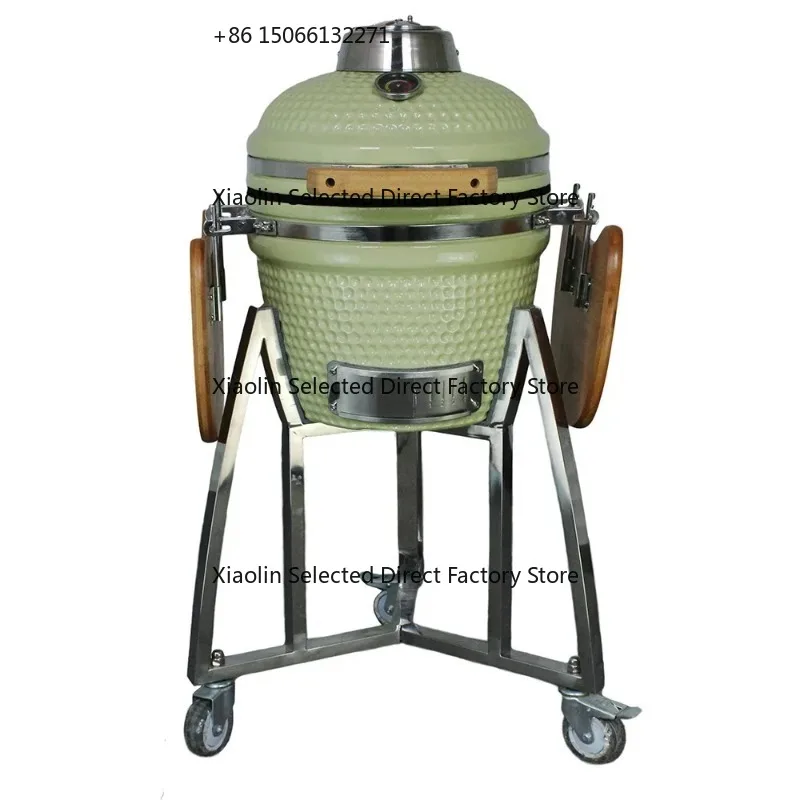 

New arrival New Arrival16-Inch Charcoal Grill Steel Green Egg Pellet BBQ For Indoor/Outdoor Camping Garden BBQ