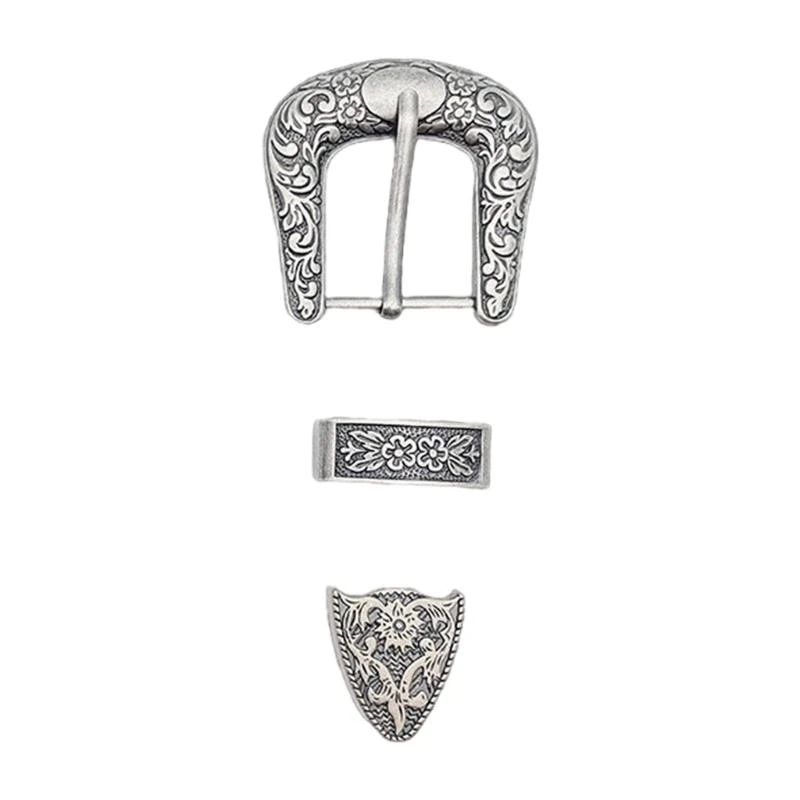 5asd Hipsters Simple Metal Belt Buckle Western Buckle for Ethnic Trendy Jeans DIY Accessories Replacement