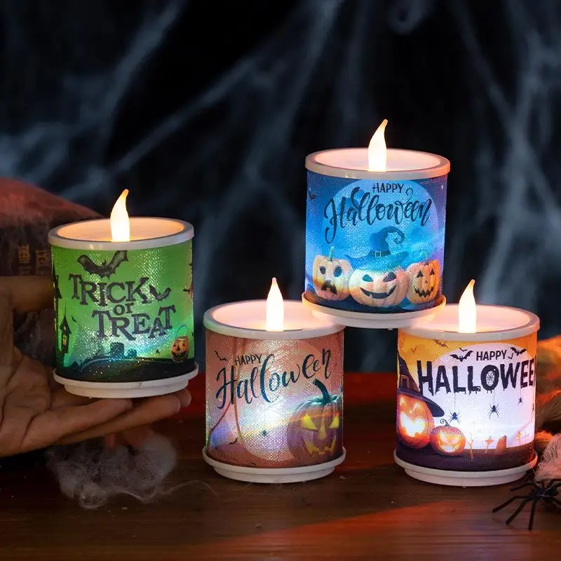 

Halloween Electronic Candles Halloween Horror Props Ornaments Candles Night Lights Halloween Atmosphere Layout Supplies