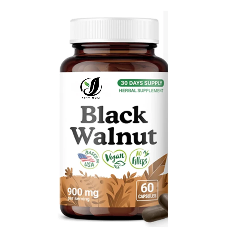 

Black Walnut Capsules 900mg, cleansing support, vegan, no fillers, non GMO-60 capsules