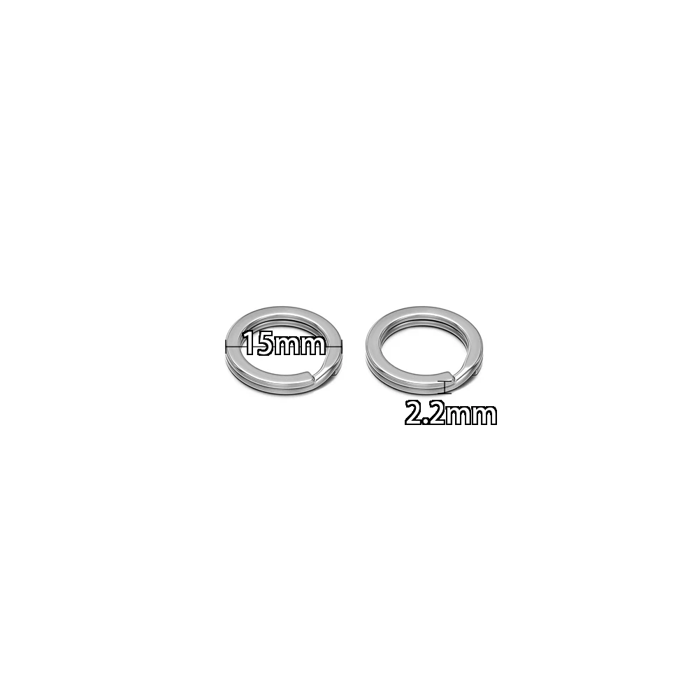 10pcs/lot 304 Stainless Steel Split Rings for Keychains