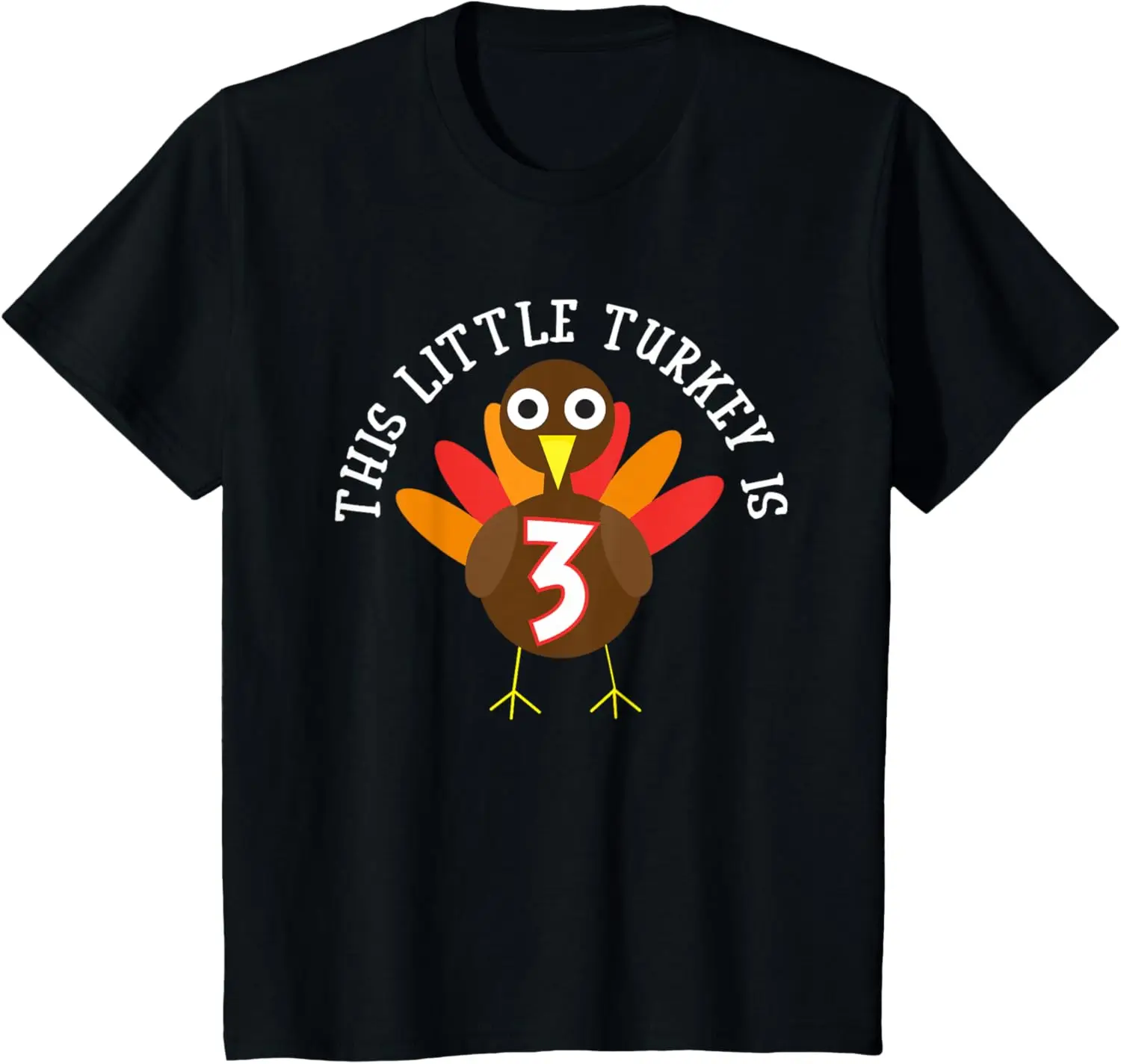 

Детская рубашка на день благодарения с третью день рождения, футболка для трех лет, футболка
