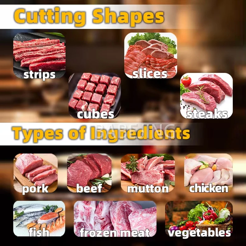 Günstiger multifunktionaler vollautomatischer Fleischschneider, großer gekochter Fleischschneider aus Edelstahl