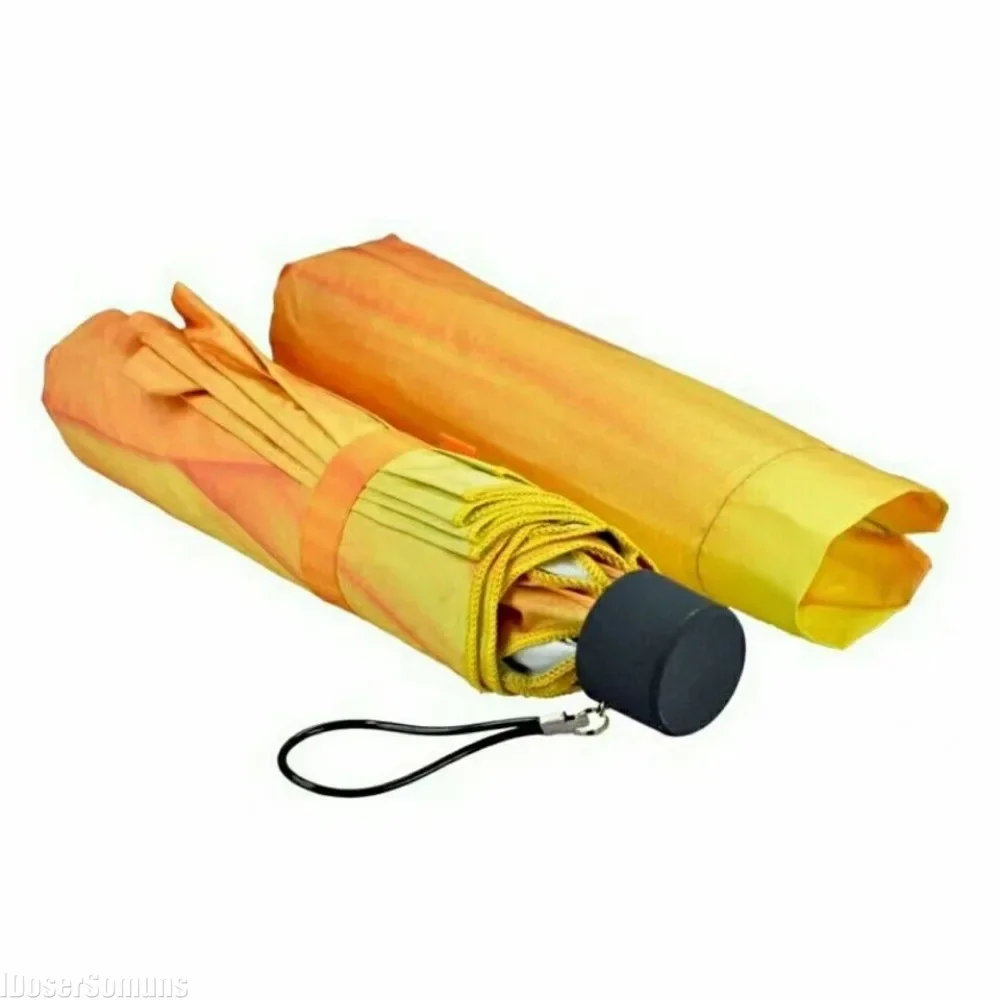 Yellow Sunflower Flower 8 Bones Folding Creative Sunny and Rainy Umbrellas UV Protection Beach Funny Umbrella Parasol Gifts