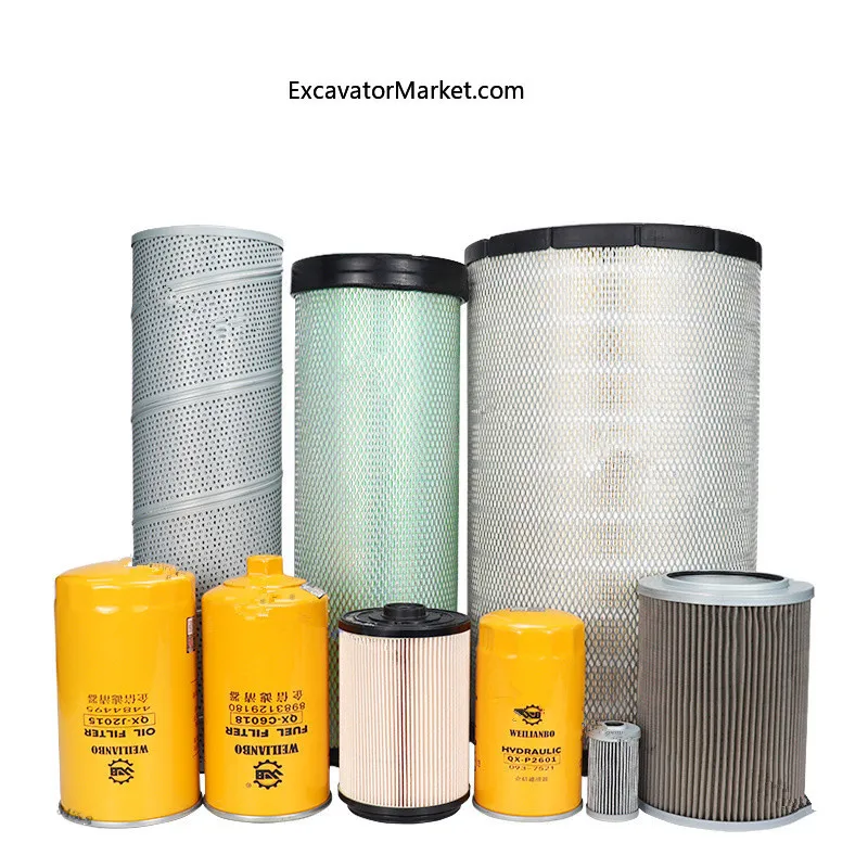 For SANY SY285 305 335C-10 Engine Oil Diesel Air Filter Return 2000 Hour Maintenance Pack excavator Spare