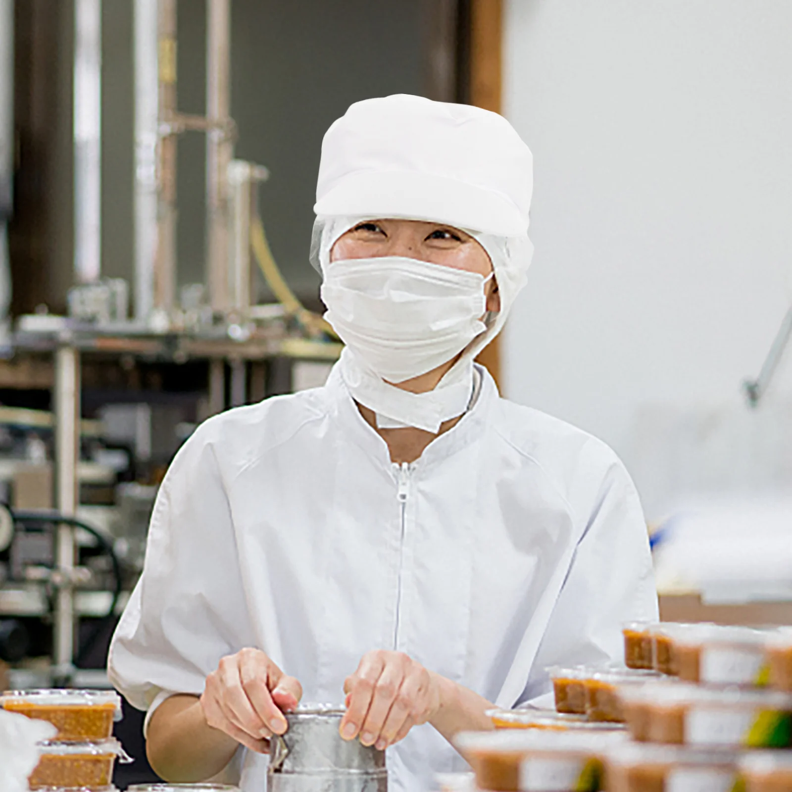 Essen Arbeit vermissen Koch Schädel Stoff Hüte für Frauen Bäckerei arbeiten Restaurant