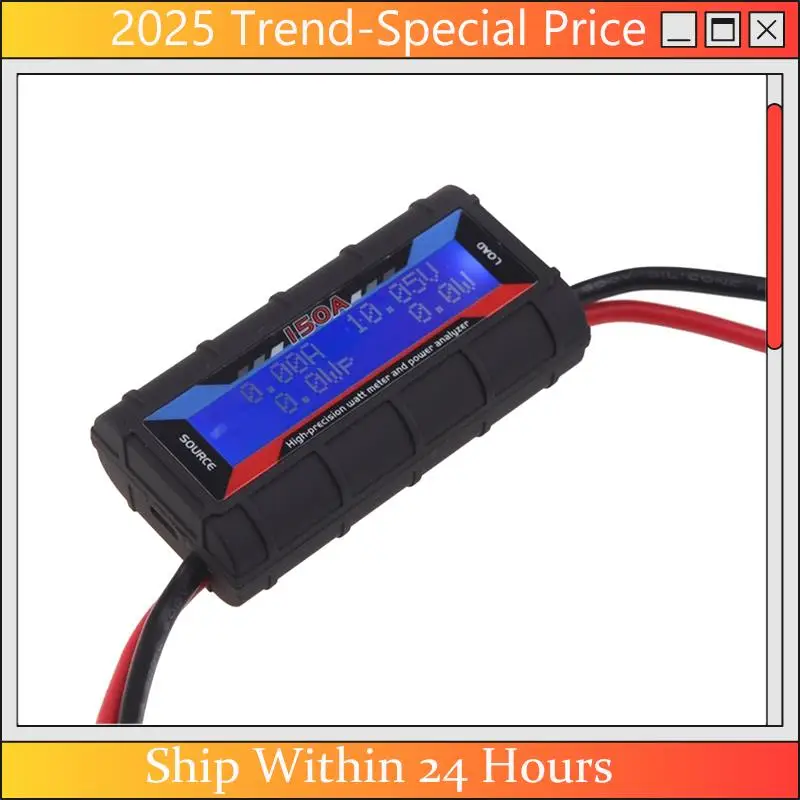 

Новый 1 шт., 150 А, высокоточный ваттметр, анализатор мощности, ЖК-дисплей с подсветкой, ваттметр 150 А, черный