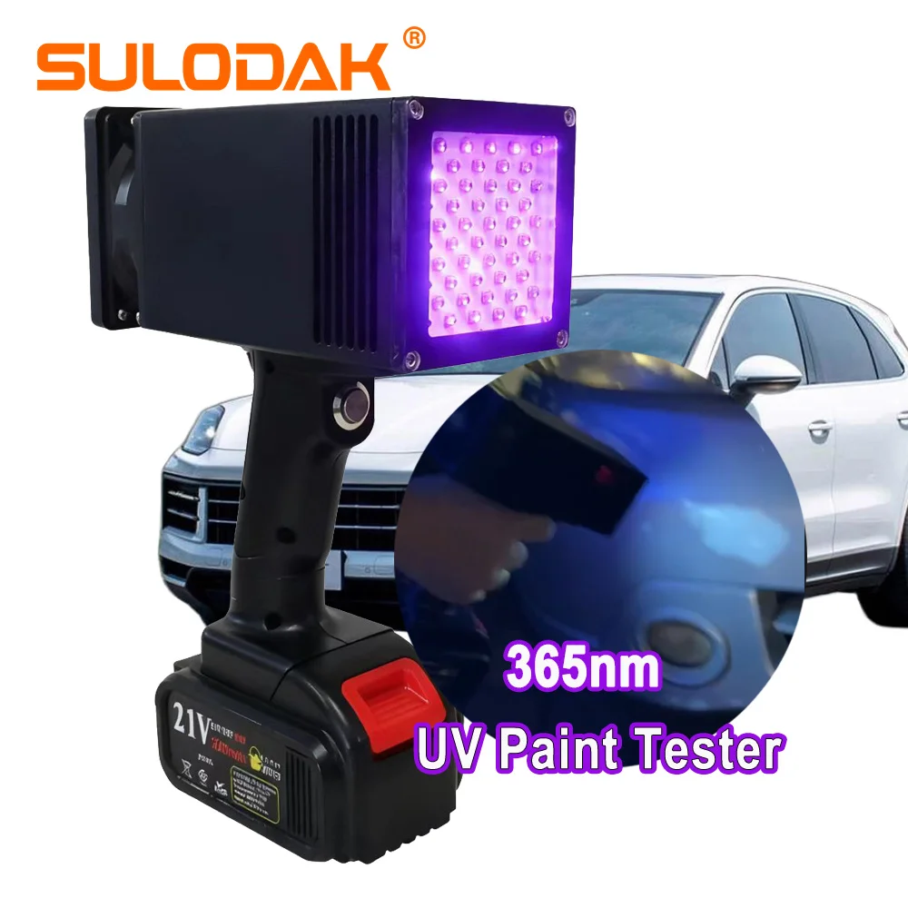 

150 Вт 365 нм Ультрафиолетовая лампа 60*60 мм Автомобильный инспекционный светильник УФ-краска Восстановленный УФ-светильник для обнаружения УФ-тестер краски