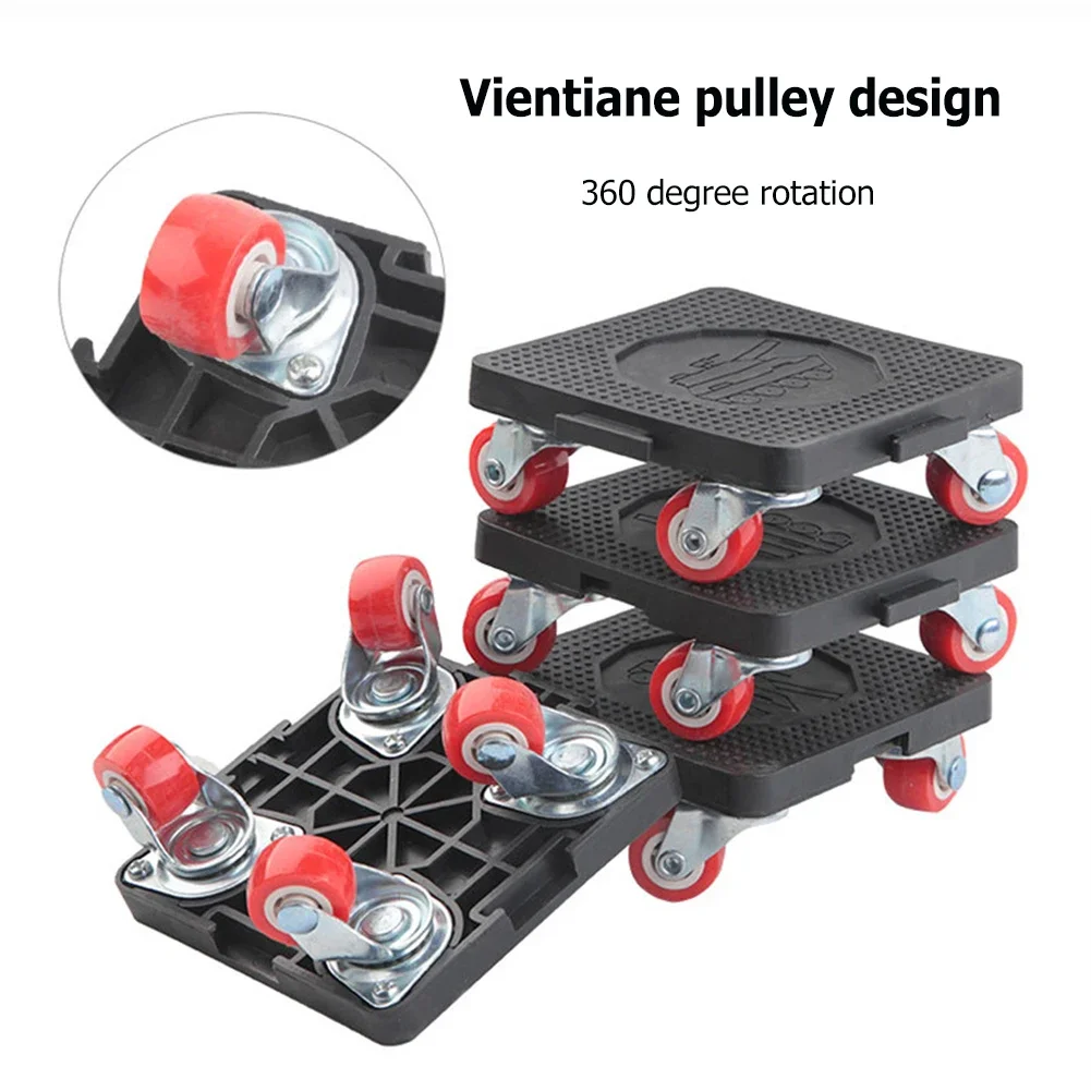 5Pcs Furniture Mover Transport Roller Set Labor-Saving Furniture Lifting Moving Tool Heavy Stuffs Lifter Slides Wheel Hand Tools