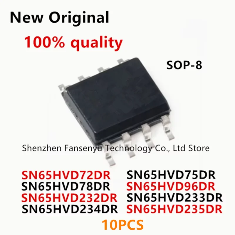 

(10piece) 100% New SN65HVD72DR SN65HVD75DR SN65HVD78DR SN65HVD96DR SN65HVD232DR SN65HVD233DR SN65HVD234DR SN65HVD235DR sop-8