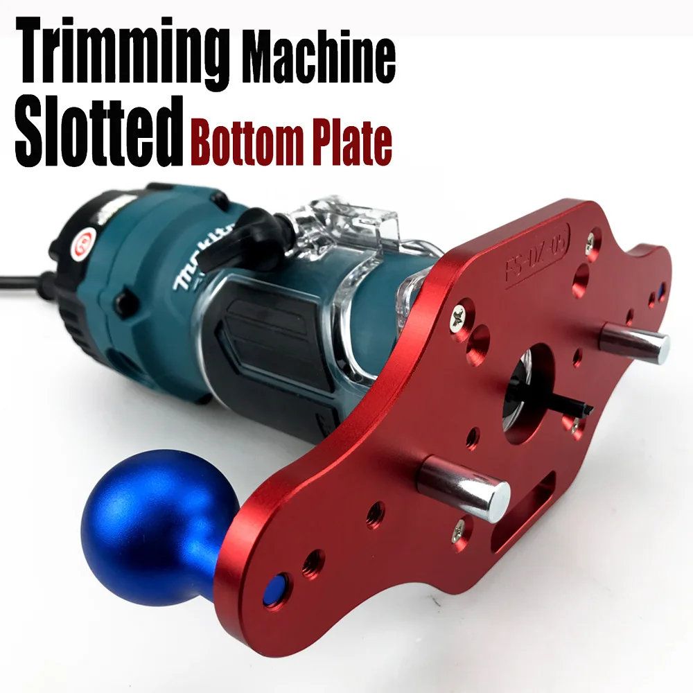 Wood Router Base with Handles Fixed-base Compact Guide for Woodworking Electric Trimming Wood Milling Engraving