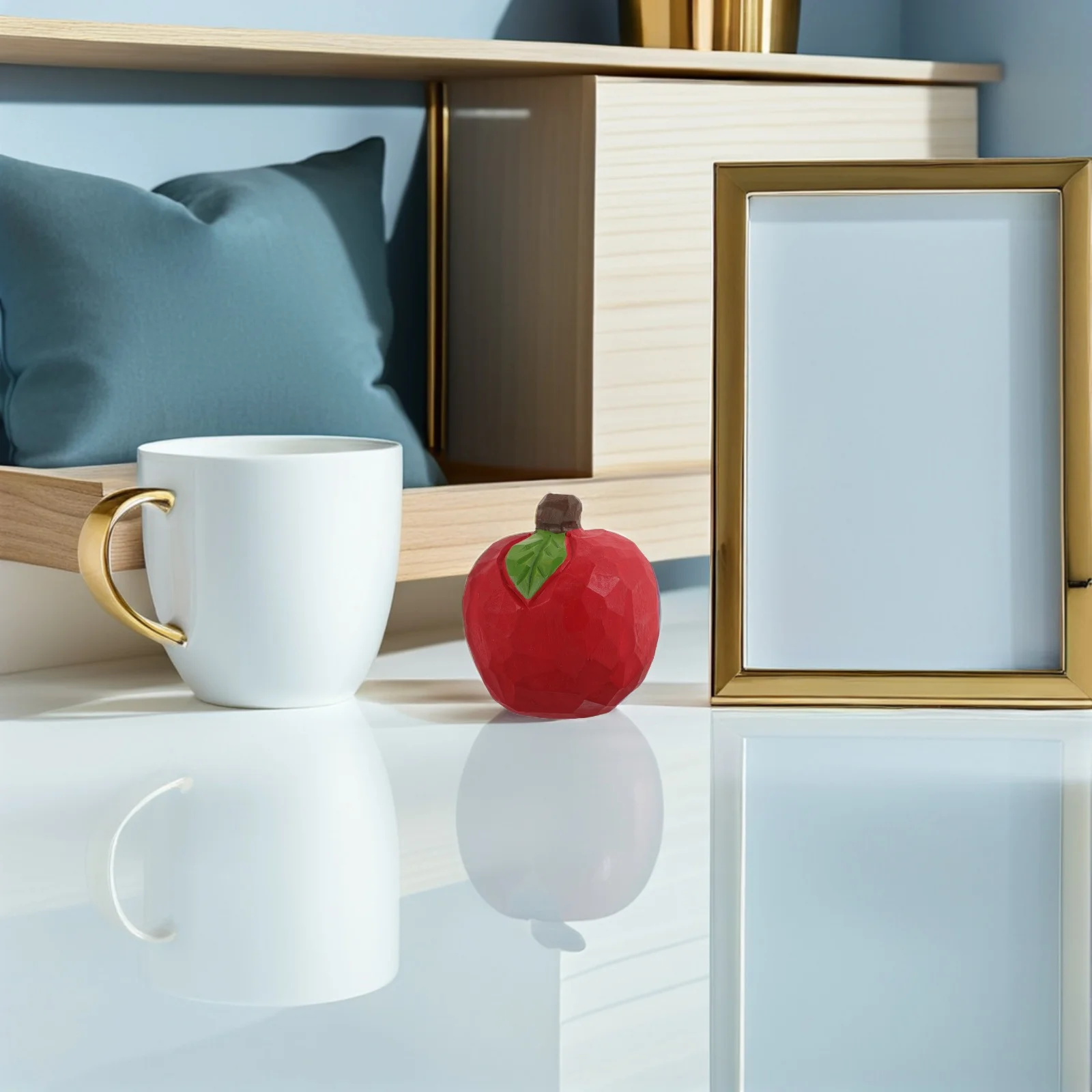 

Creative Wooden Sculpture Lifelike Statue For Home Decor Mini Fruit Ornament For Kitchen Cabinet Party Decor -