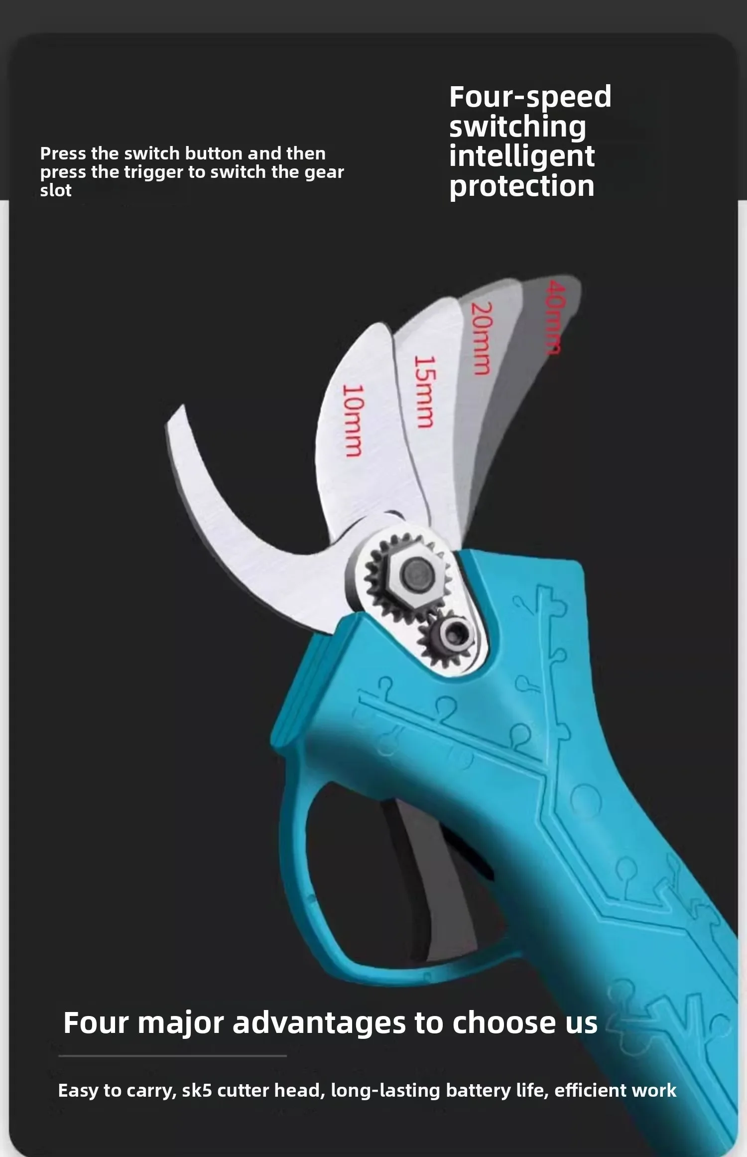 

Электрические ножницы 110 В/220 В для ветвей деревьев, секаторы с литиевой батареей, садовый режущий инструмент переменного тока