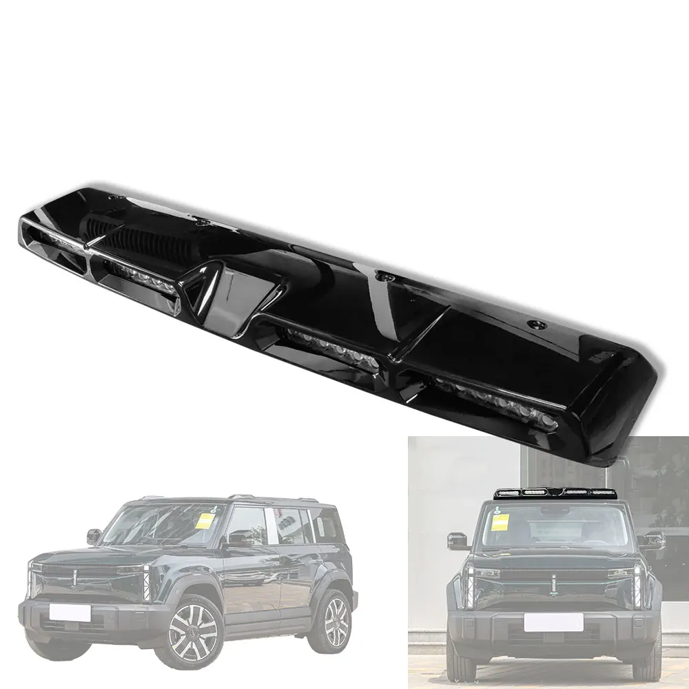 

Modification Car Modification Accessories Top Light LED Roof Light Glossy Black for Chery ICar 03 SUV 2024