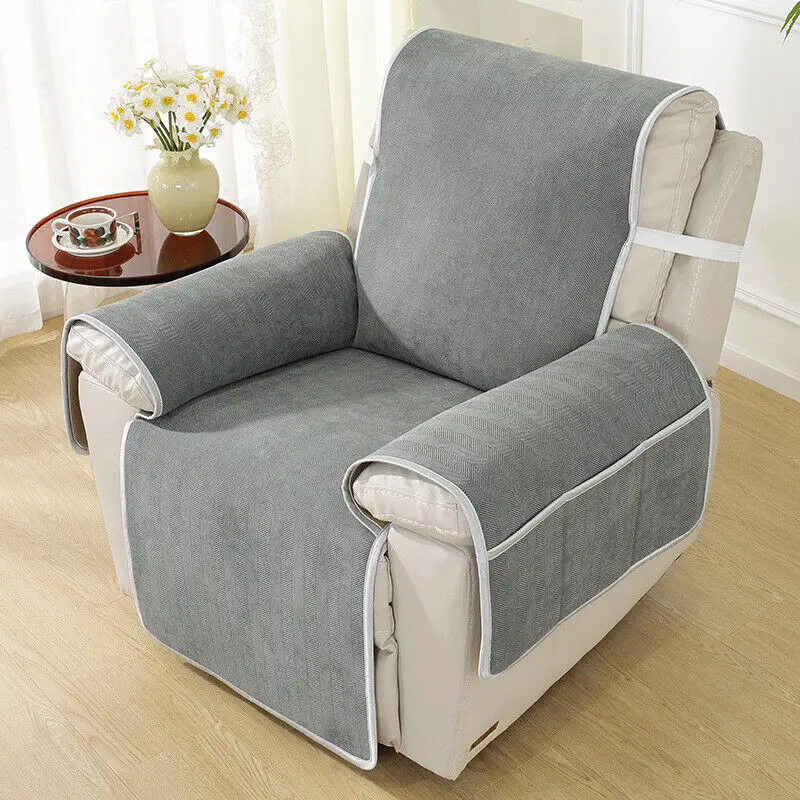 New Quilted Recliner Sofa Cover Dogs Pets Kid Anti-Slip Chair Covers Anti-wear Lazy Boy Armchair Slipcovers Furniture Protector