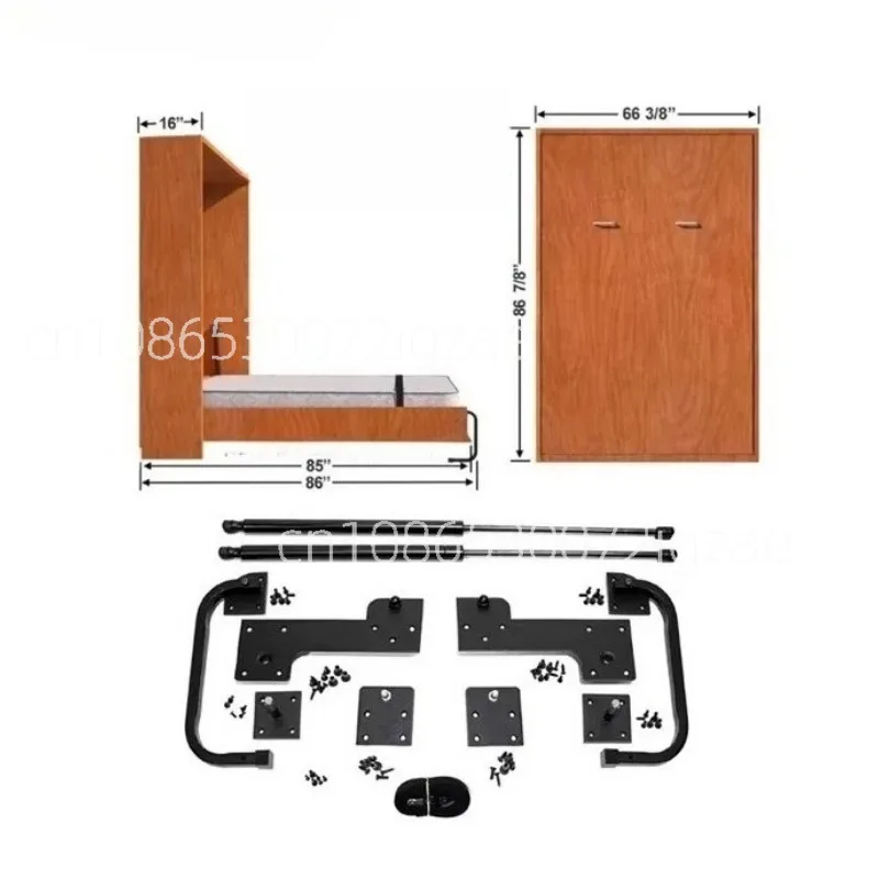 

Wall bed folding horizontal hidden wall bed bedroom furniture modern storage bed sample custom