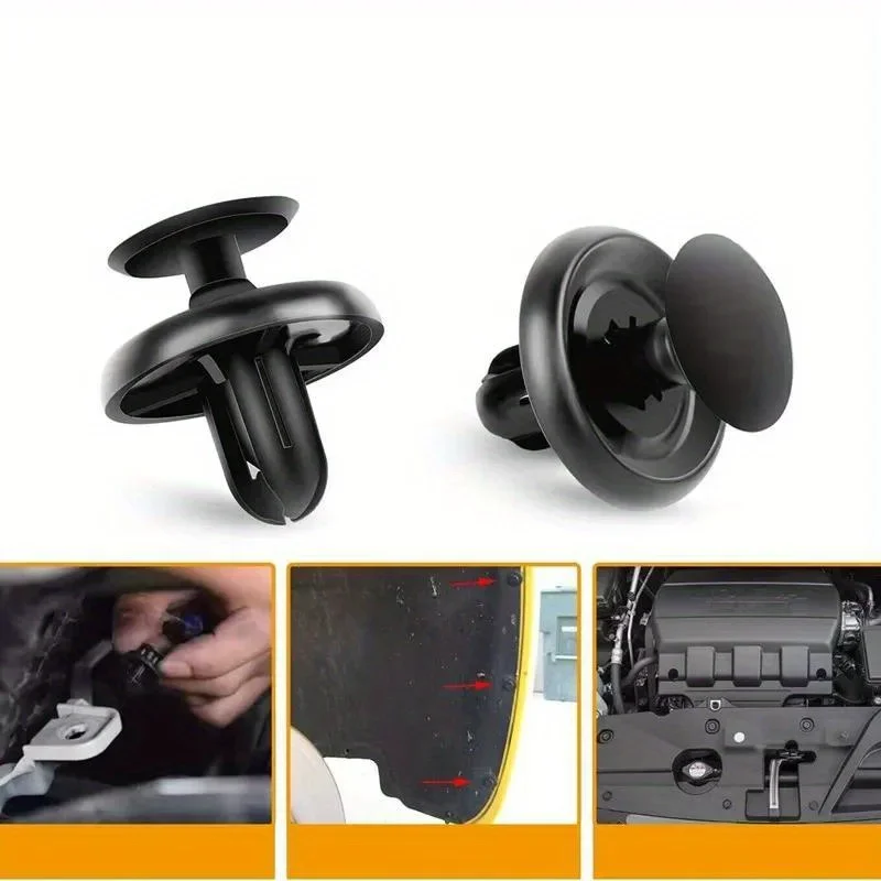 50Pcs For Lexus Toyota Car Engine Under Cover Push-Type Body Nylon Fender Rivet Fastener Clip