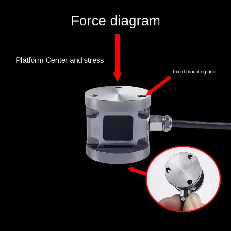 Flat Column Load Cell JHBM-H5 Pull Pressure Weight round High Precision Sensor