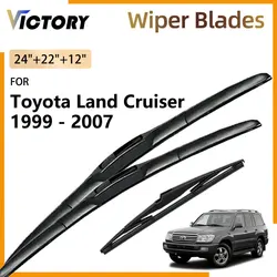 Front Rear Wiper Blades For Toyota Land Cruiser 200 J200 Land Cruiser V8 Lexus LX Roraim 1999 - 2007 Windshield Windscreen Brush