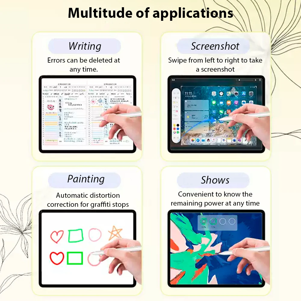 قلم عالمي لنظام Android Ios Windows Ipad Pencil مع ملحق لوحي الامتزاز المغناطيسي لهواوي Xiaomi Samsung Pencil