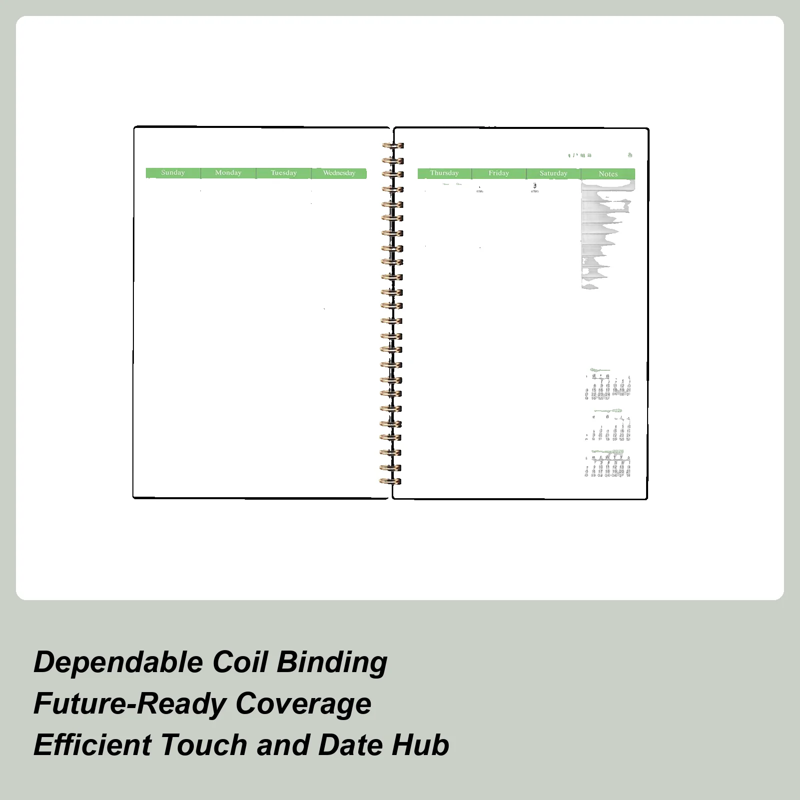 Calendar Planner 2026-2028 Yearly Planner Coil Binding Journal With 36-Month Tabs For School College Workplace Business Work