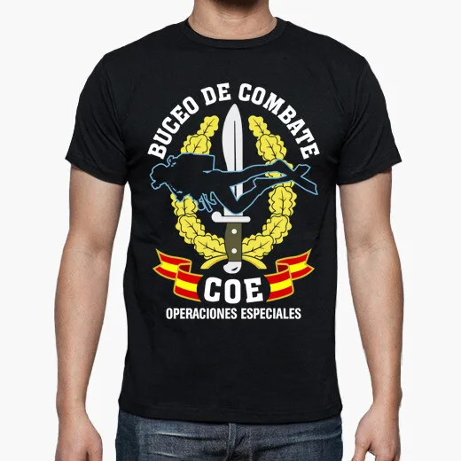 Buceo Combate COE Operaciones Especiales T-Shirt. Summer Cotton O-Neck Short Sleeve Mens T Shirt New S-3XL