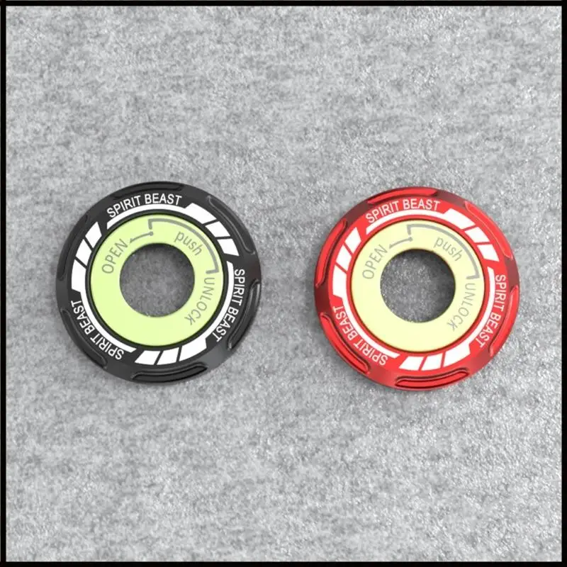 غطاء قفل دراجة نارية سريع التركيب، ملحق ثقب المفتاح المتوهج، هيكل معدني، درع مقاوم للطقس ليلاً