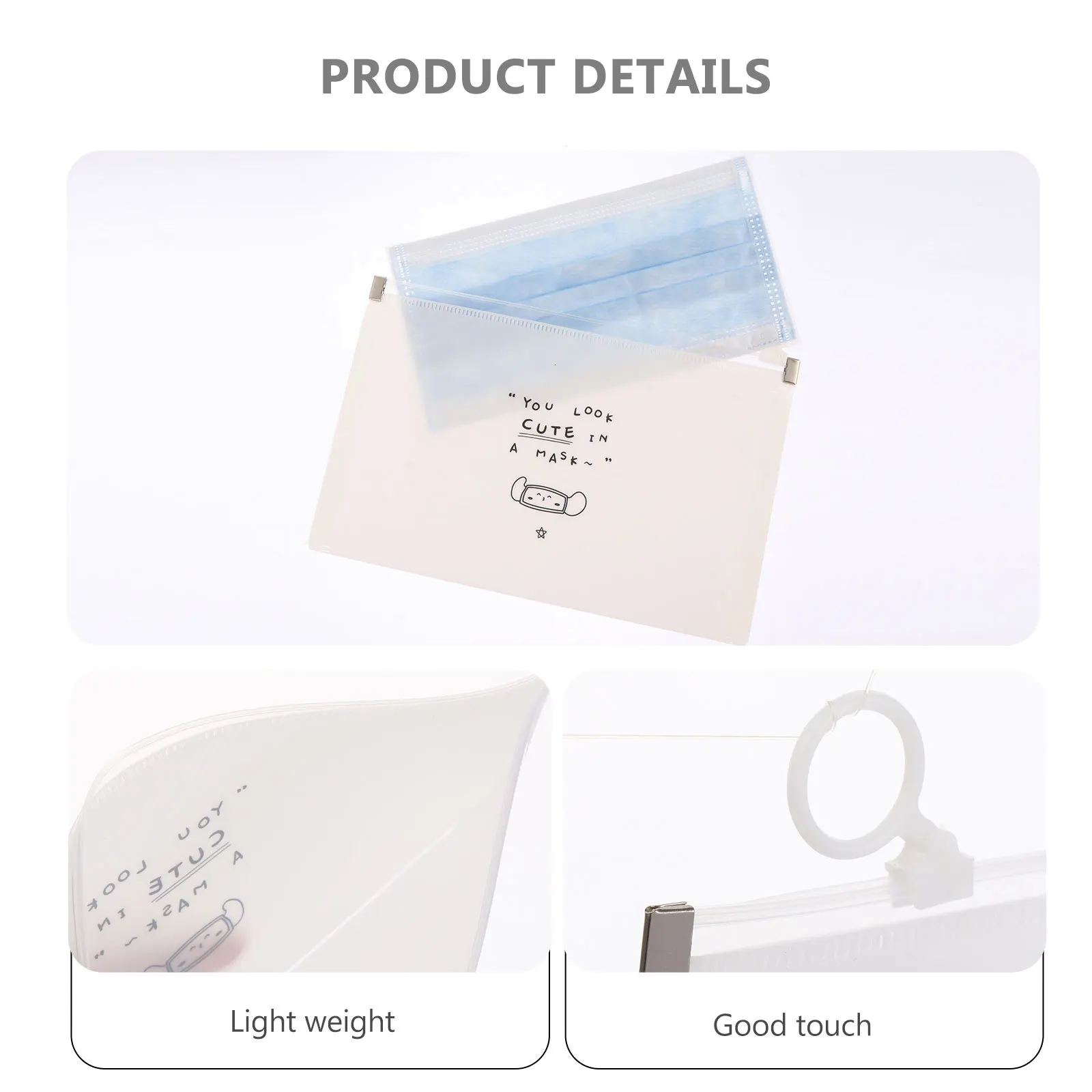 

5pcs Portable Mask Storage Clip for Mouth Nose Reusable Lightweight Organizer Anti Pollution Box Face Cover Holder for Home