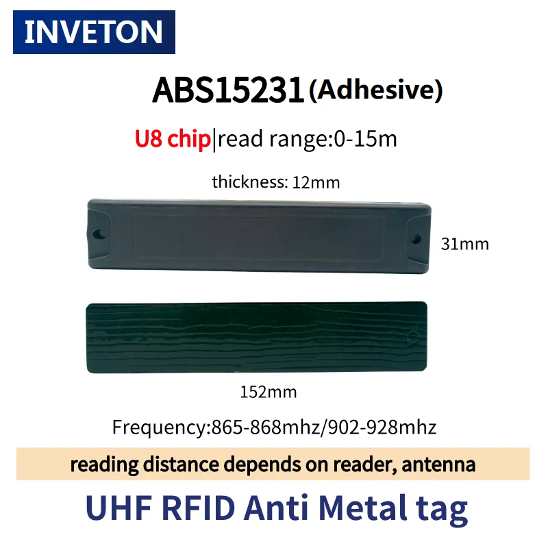 10er-Set UHF RFID Antimetall-Tags – ABS Hart, 860-960 MHz, Alien H3 Chip, IP65 Wasserdicht, Für Lade- & Sicherheitssysteme