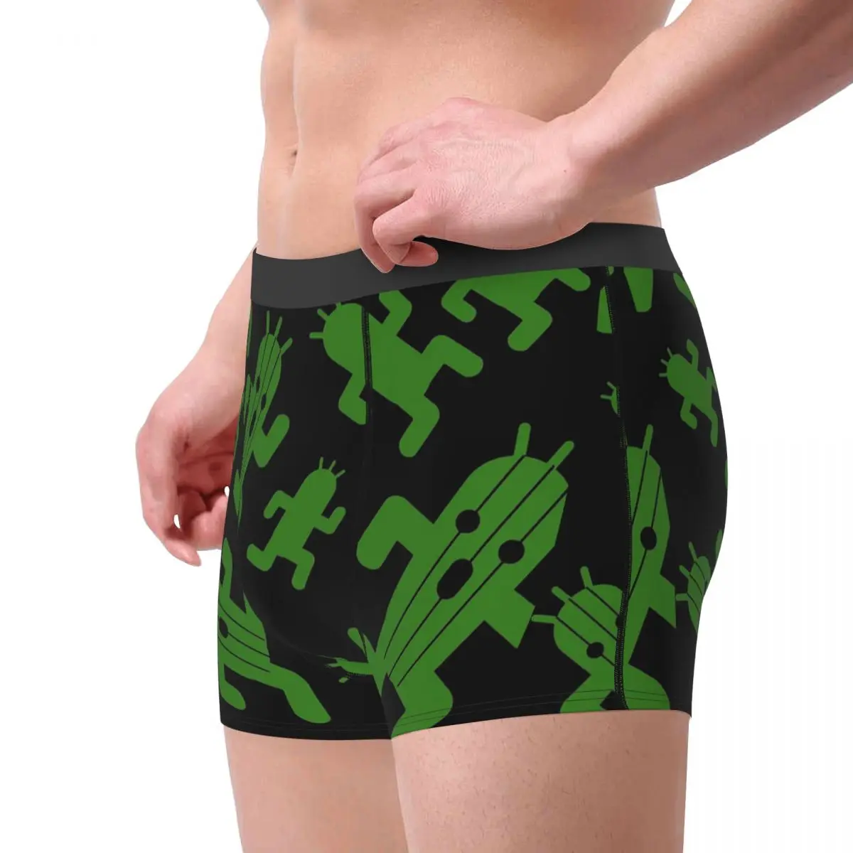 Final Fantasy Cactuar Print Underpants Homme Panties Man Underwear Ventilate Shorts Boxer Briefs