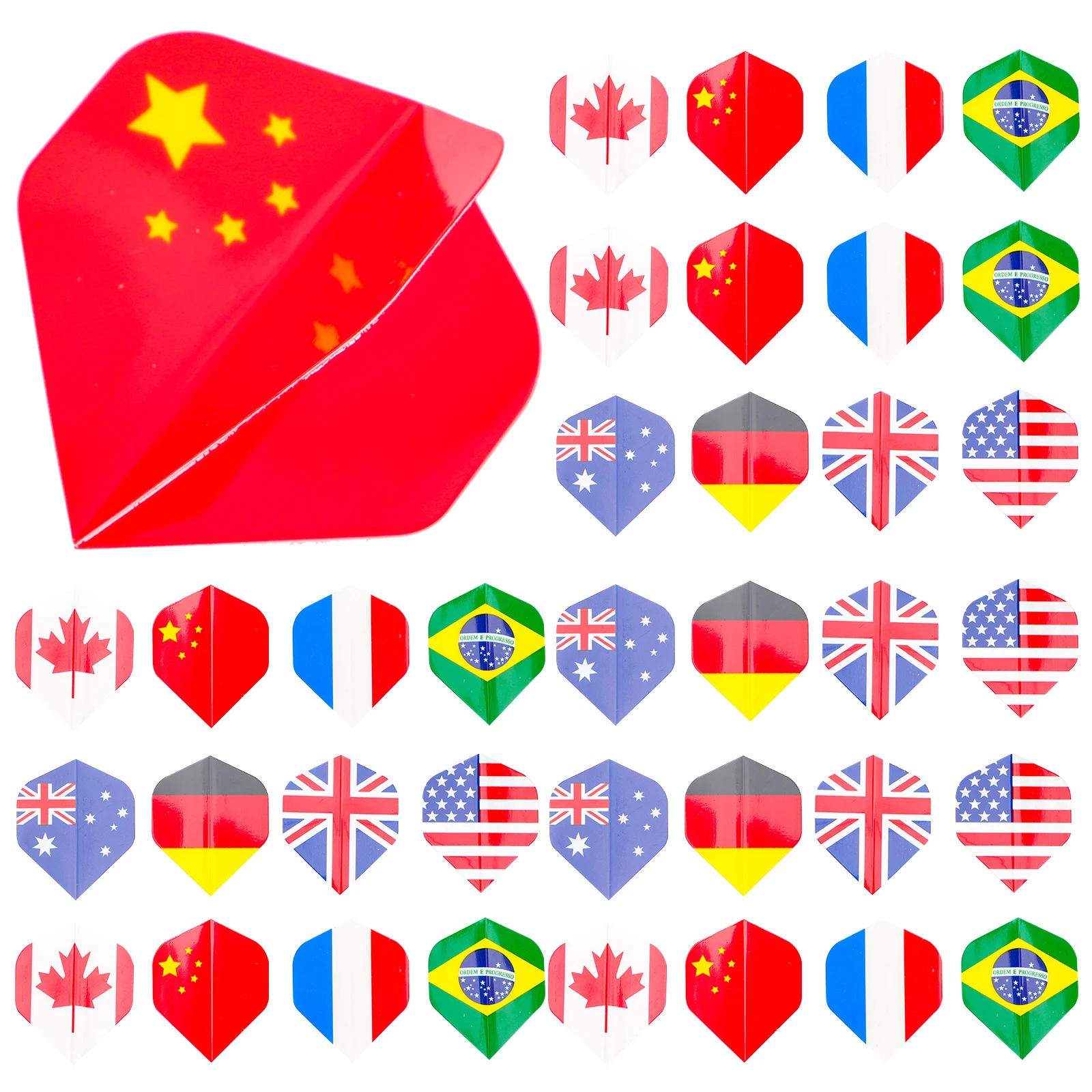 

27Pcs Dart Wings Lightweight Replaceable Professional Dart Flights Portable Balance Supplies for Smooth Flying Game