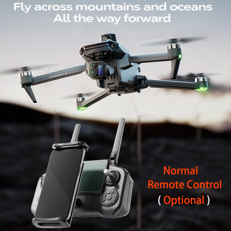 New Wing 6 Drone 8K Camera 3-Axis Gimbal WIFI Obstacle Avoidance FPV Brushless Touch Screen Remote Control Quadcopter Toys Gifts