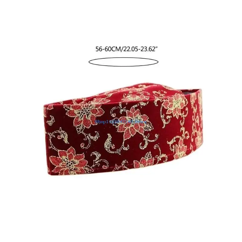 P88B Традиционные мусульманские шапки-лодочки с вышивкой, исламские шапочки для взрослых, подростков и детей