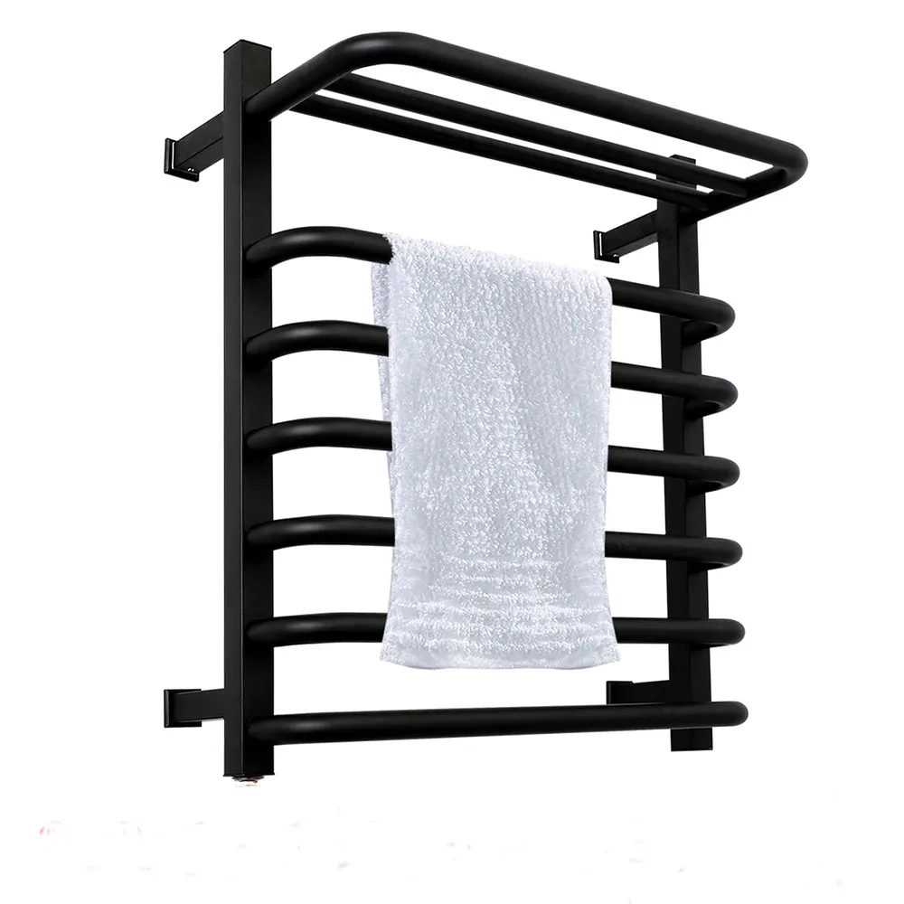 Multipurpose Black & White color Towel rack heated towel rail