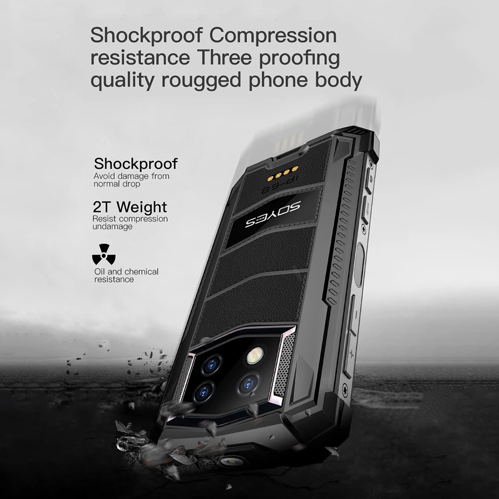 SOYES S10 MAXo Mini Rugged Smartphone Android 11 Octa Core 8GB RAM 258GB ROM IP68  Face ID Unlock PTT Mobile Phone